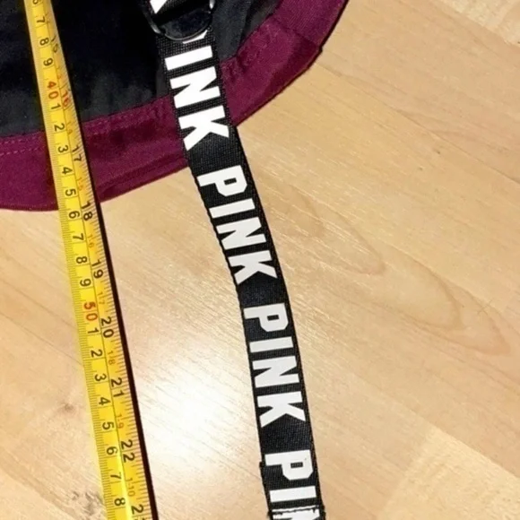 Victoria's Secret PINK Campus Backpack Black Orchid White Logo gently preloved - Picture 9 of 11